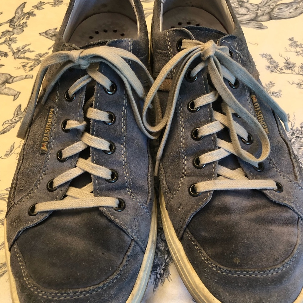 Mephisto Men's Gray Lace-Up Sneakers